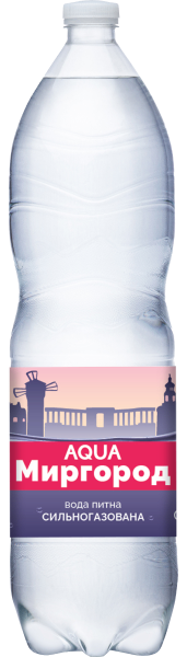 Питна вода “Aqua Миргород” 1,5 л сильногазована